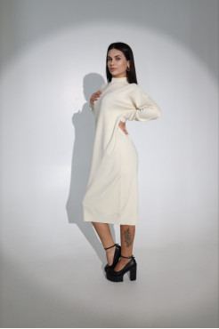 Сукня трикотажна в'язана 46-54 молочна (82272m) - фото 8