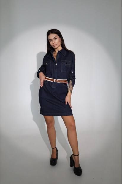 Сукня джинсова 44 синя (6533-38)