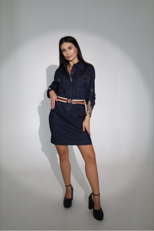 Сукня джинсова 44 синя (6533-38) - фото 1