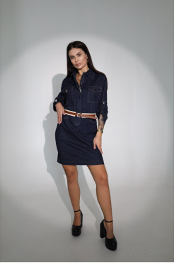 Сукня джинсова 42 синя (6533-36) - фото 1