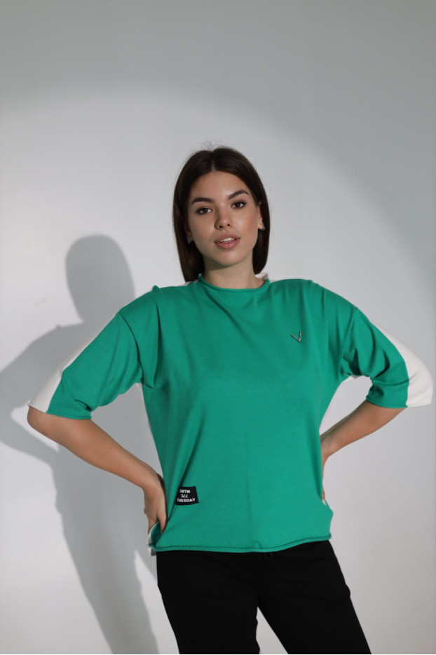 Кофтинка жіноча 46-52 зелена (011-5gr) - фото 1