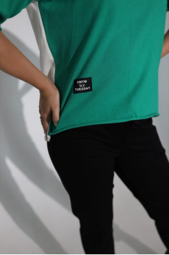 Кофтинка жіноча 46-52 зелена (011-5gr) - фото 3