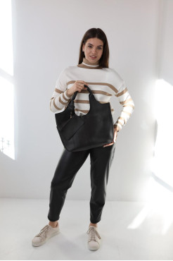 Сумка жіноча велика МК чорна (0911bl) - фото 1