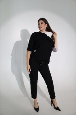 Кофтинка жіноча 46-52 чорна (011-5bl) - фото 1