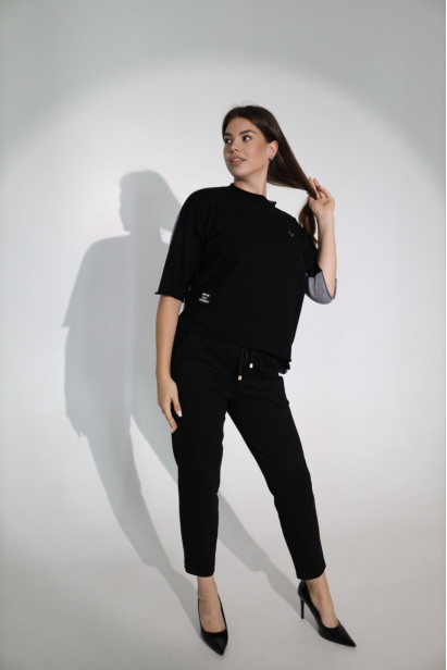 Кофтинка жіноча 46-52 чорна (011-5bl)