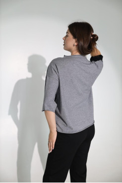 Кофтинка жіноча 46-52 чорна (011-5bl) - фото 3