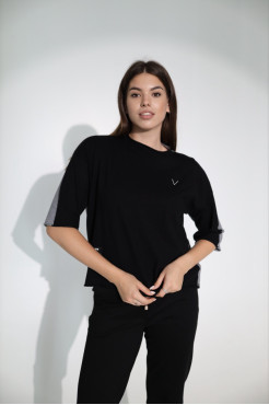 Кофтинка жіноча 46-52 чорна (011-5bl) - фото 8