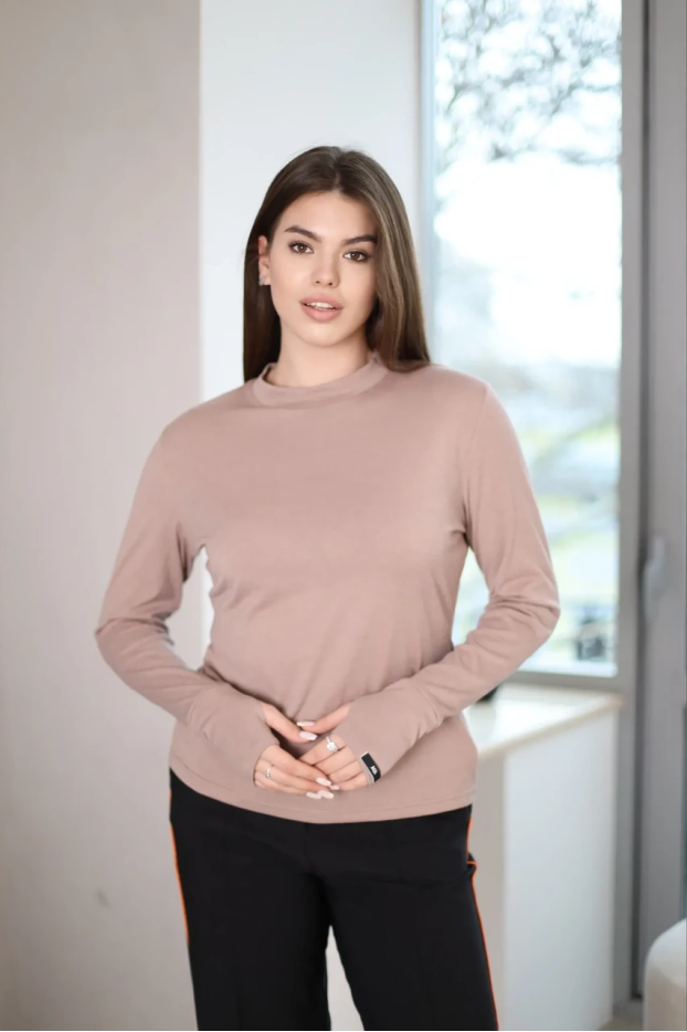 Лонгслів МК 50-52 бежевий (0999bL) - фото 1