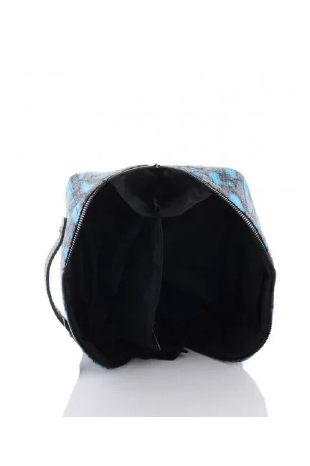 Жіноча косметичка срібло з блакитним рептілія 71003 - фото 3