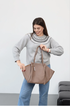 Сумка жіноча велика МК моко (5951830) - фото 10