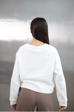 Лонгслів жіночий 46-52 білий (86206) - фото 4