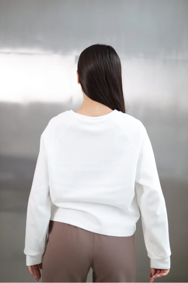 Лонгслів жіночий 46-52 білий (86206) - фото 4