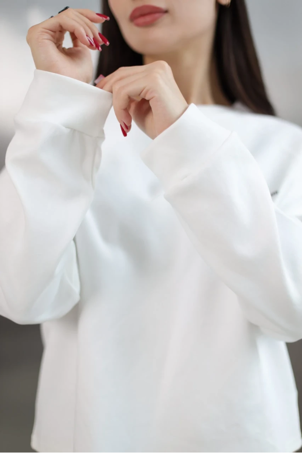 Лонгслів жіночий 46-52 білий (86206) - фото 7