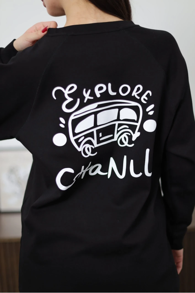 Лонгслів жіночий 46-56 чорний (86237) - фото 2