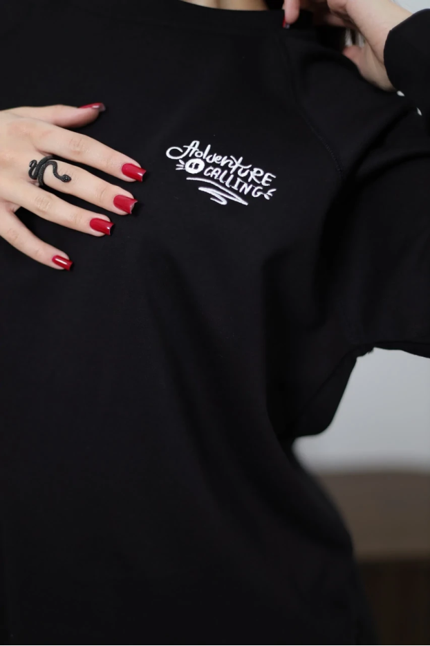 Лонгслів жіночий 46-56 чорний (86237) - фото 4