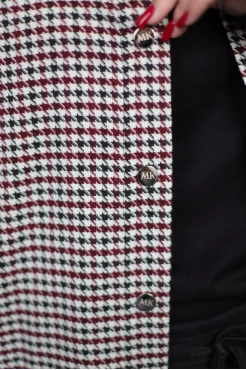 Куртка-бомбер жіноча МК 44-48 гусяча лапка (2727XS) - фото 5