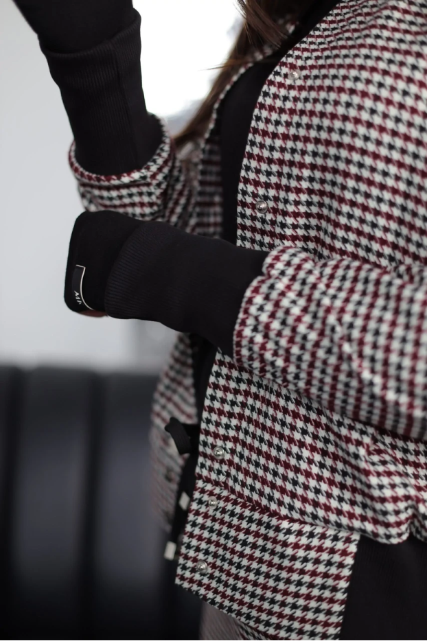 Куртка-бомбер жіноча МК 44-48 гусяча лапка (2727XS) - фото 6