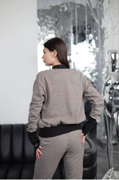 Куртка-бомбер жіноча МК 50-52 гусяча лапка (2727М) - фото 10