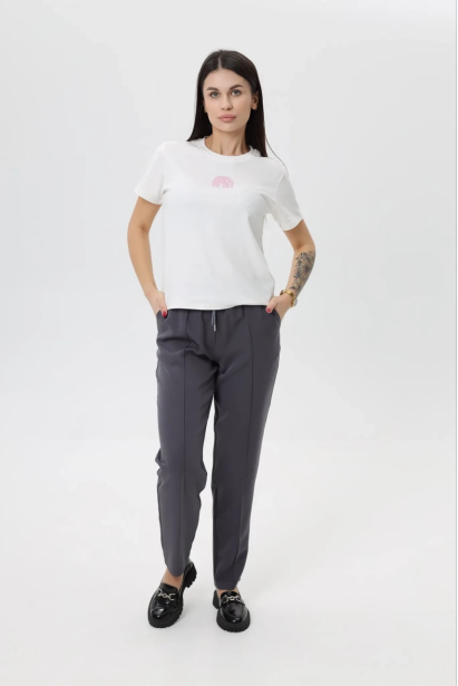 Брюки женские со стрелкой MK 54-56 графит (1099/1XXL)