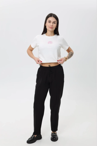 Брюки жіночі зі стрілкою MK 48-50 чорні (1099/1M)