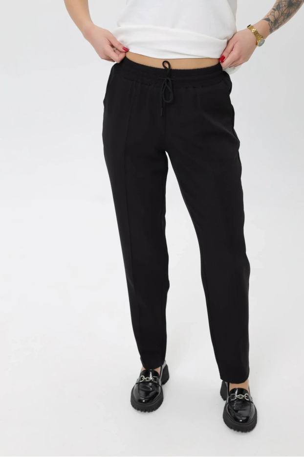 Брюки жіночі зі стрілкою MK 54-56 чорні (1099/1XXL) - фото 3