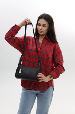 Сумка жіноча маленька МК чорна (0334bl) - фото 5