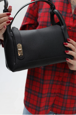 Сумка жіноча маленька МК чорна (0334bl) - фото 6