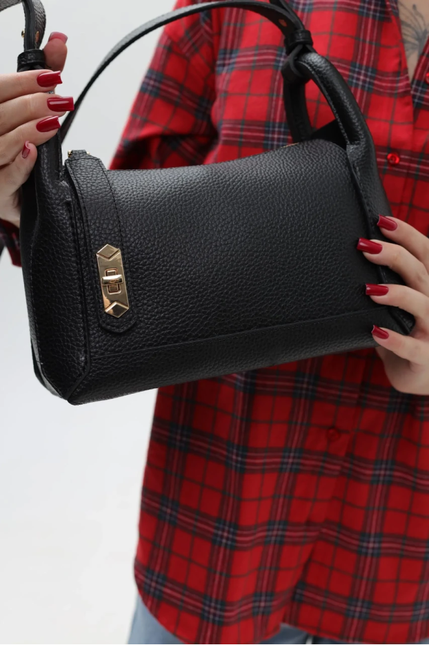 Сумка жіноча маленька МК чорна (0334bl) - фото 6