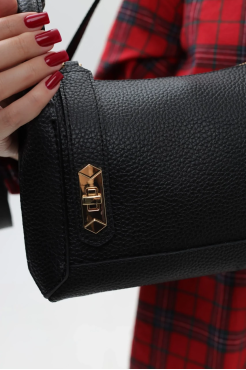 Сумка жіноча маленька МК чорна (0334bl) - фото 7