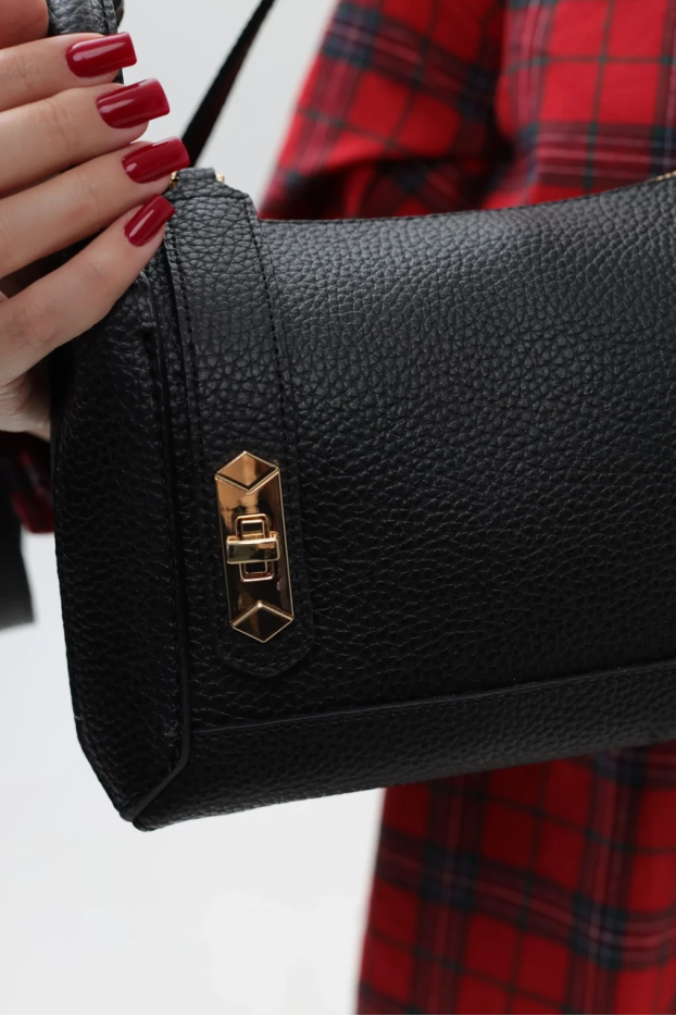 Сумка жіноча маленька МК чорна (0334bl) - фото 7