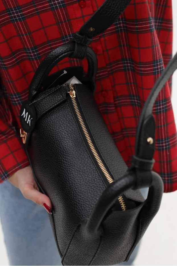 Сумка жіноча маленька МК чорна (0334bl) - фото 9