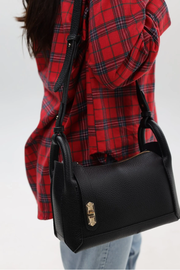 Сумка жіноча маленька МК чорна (0334bl) - фото 10