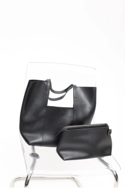 Сумка жіноча 2 в 1 МК чорна (11604) - фото 3