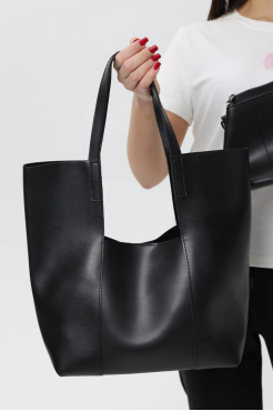 Сумка жіноча 2 в 1 МК чорна (11604) - фото 5