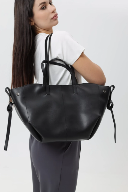 Сумка жіноча велика МК чорна (13504)