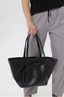 Сумка жіноча велика МК чорний (13304) - фото 2