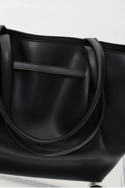 Сумка жіноча велика МК чорний (13304) - фото 7