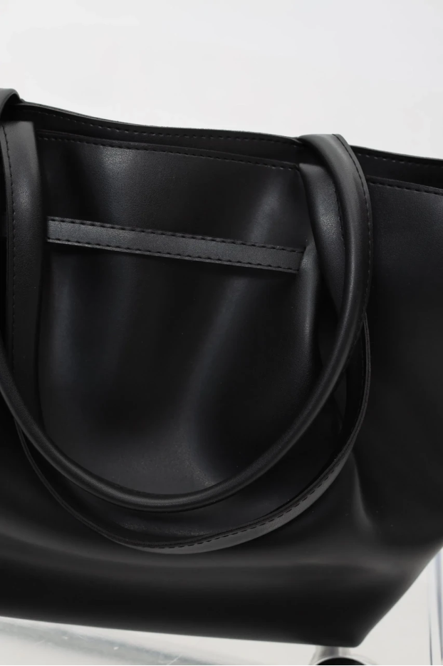 Сумка жіноча велика МК чорний (13304) - фото 7