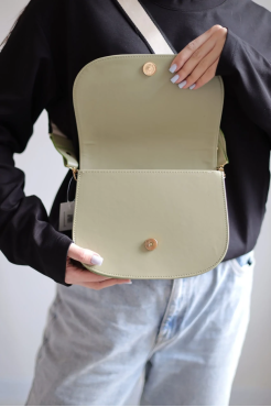 Сумка жіноча маленька м'ята (1399/24) - фото 6