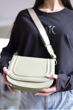 Сумка жіноча маленька м'ята (1399/24) - фото 7