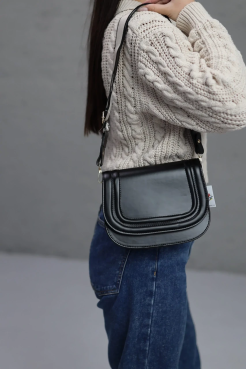 Сумка жіноча маленька чорна (1399/24) - фото 2