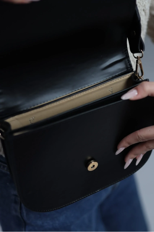 Сумка жіноча маленька чорна (1399/24) - фото 4