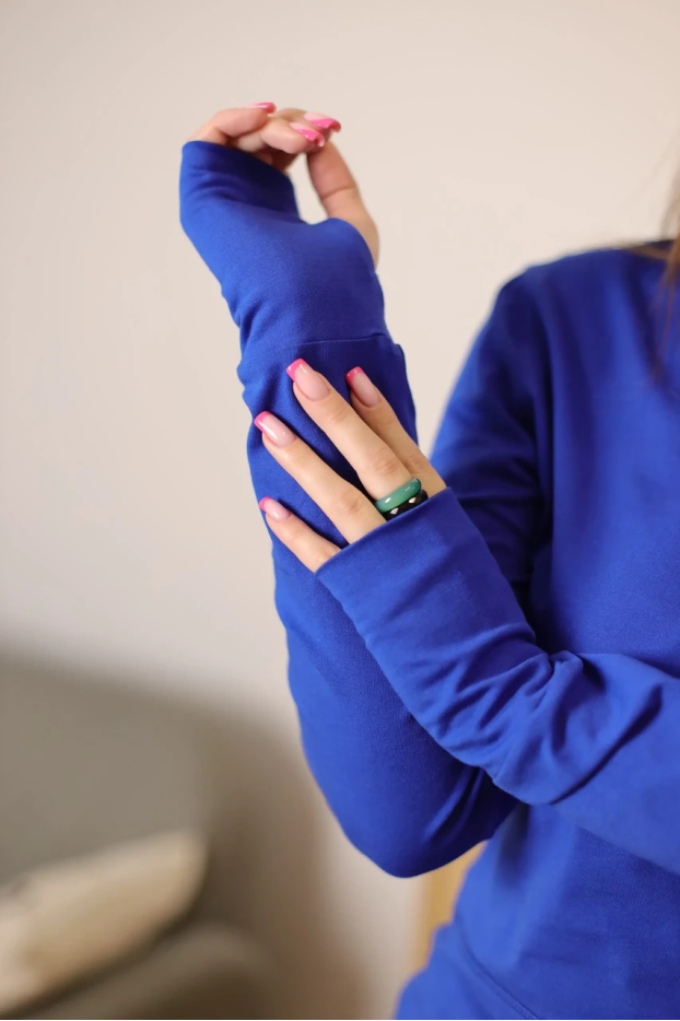 Лонгслів МК асиметрія 44-46 електрик (1144S) - фото 4