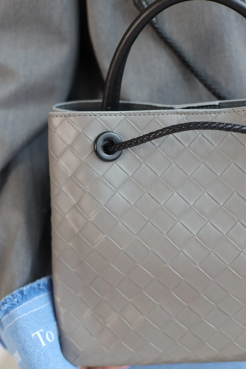 Сумка плетена сіра 111849gr - фото 8