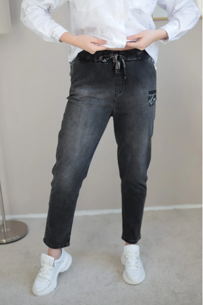 Джинси жіночі батальні 48 графіт (0618/48)