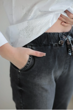 Джинси жіночі батальні 48 графіт (0618/48) - фото 4