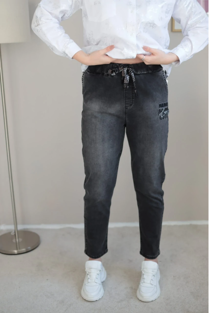 Джинси жіночі батальні 42 графіт (0618/42)