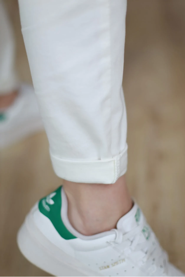 Джинси з ременем 28 білі (86530w/28) - фото 6