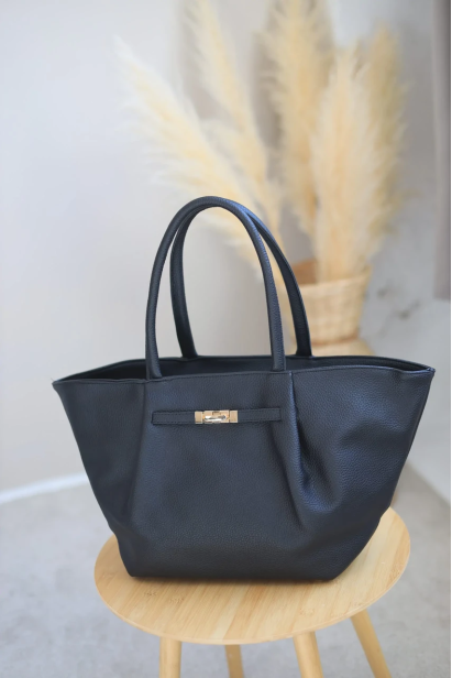 Сумка Тюльпан велика чорна (7301)