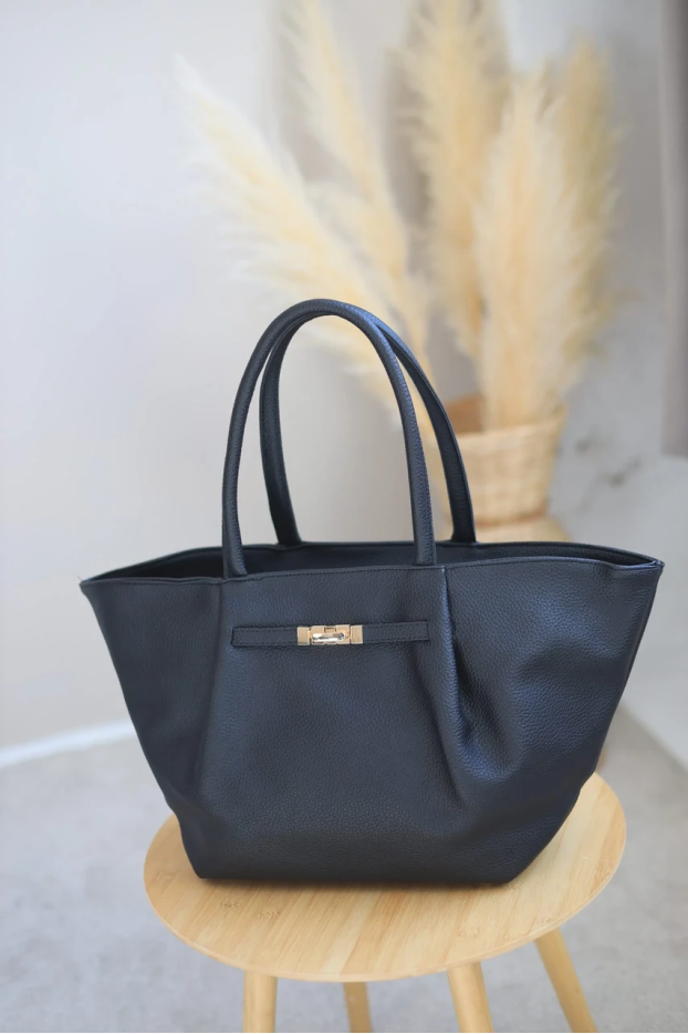 Сумка Тюльпан велика чорна (7301) - фото 1